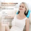 Mo Cuishle Shiatsu Neck Back Massager Pillow with Heat, Deep Tissue Kneading Massage for Back, Neck, Shoulder, Leg, Foot, Gift for Men Women Mom Dad, Stress Relax at Home Office and Car by nugala - Image 4