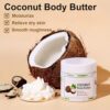 Coconut Shea Butter Body Butter for Dry Skin, Natural Scented Body Butter with Coconut Oil, Deep Hydration, Nourish Skin,Promote Smooth Skin Tone, Coconut Body Butter Cream for all Skin Type by nugala - Image 5