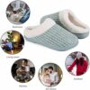 YALOX Slippers for Womens Warm Memory Foam Anti-Slip House Shoes Comfortable Cotton Slippers Home Bedroom Shoes Indoor & Outdoor by nugala - Image 7