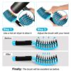 Boar Bristle Hair Brush 2 Pack, HIPPIH Wet & Dry No Pull Curved Vented Hair Brush, Styling Voremy Magical Brush Detangler for Kids & Men, Hairbrush for Women Can Adds Shine & Smooth Curly Thick Hair by nugala - Image 6