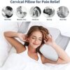 Cervical Neck Pillow - Ergonomic Bed Pillow for Neck Pain Relief, Orthopedic Contour Side Sleeper Pillow for Sleeping, Cooling Memory Foam Pillows for Back & Stomach Sleepers with Pillowcase by nugala - Image 4