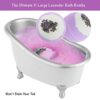 Bath Gift Basket Set for Women: Relaxing at Home Spa Kit Scented - Lavender and Jasmine with Large Bath Bombs, Salts, Shower Gel, Body Butter Lotion, Bath Oil, Bubble Bath, Loofah & More by nugala - Image 4