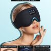 LC-dolida Sleep Headphones, 3D Sleep Mask Bluetooth Wireless Music Eye Mask, Sleeping Headphones for Side Sleepers Sleep Mask with Bluetooth Headphones Ultra-Thin Stereo Speakers Perfect for Sleeping by nugala - Image 3