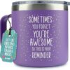 KLUBI Birthday Gifts for Women Who Have Everything - Sometimes You Forget You Are Awesome Gifts for Women Christmas Gifts for Mom From Daughter Purple Mug Xmas Gifts Baskets for Women Fun Teacher Gift by nugala - Image 2