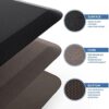 KitchenClouds Kitchen Mat Cushioned Anti Fatigue Rug 17.3"x28" Waterproof, Non Slip, Standing and Comfort Desk/Floor Mats for House Sink Office (Black) by nugala - Image 6