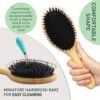 Natural Boar Bristle Hair Brush for Women, Men, Kids; Dry and Wet Detangling Hair Brush Gently Enhances Shine, Smooths Frizz and Prevents Breakage in Fine and Straight, Thick and Curly Hair (oval) by nugala - Image 6