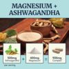 Magnesium Ashwagandha | Calming Magnesium Supplement For Adults | Relax, Rest, & Support Calm Mood | Magnesium Citrate & Oxide 400 mg + Ashwagandha 500 mg | Muscle Health & Stress Relief | 120Ct by nugala - Image 3