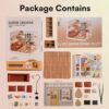 ROBOTIME DIY Miniature House Kit Mini Dollhouse with Accessories Building Toy Set Tiny Room Making Kit with LED Light Hobby Unique Gifts (Cozy Living Lounge) by nugala - Image 10