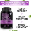 12-in-1 Melatonin Capsules - Melatonin 5mg Natural Sleep Aids for Adults - Magnesium Glycinate 500mg, Ashwagandha, L Theanine, Valerian Root, GABA, 5-HTP, Sleep Supplement for Adults (90 ct) by nugala - Image 7