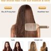 KTKUDY Detangling Brush Getting Knots Out without Pain - Boar Bristles Hair Brush Make Hair Shiny & Healthier Vented Detangler Brush for Women Men Kids Wet and Dry Hair (Gold) by nugala - Image 3