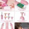 OTTOLIVES Baby Healthcare and Grooming Kit, 24 in 1 Baby Electric Nail Trimmer Set Newborn Nursery Health Care Set for Newborn Infant Toddlers Baby Boys Girls Kids Haircut Tools (0-3 Years+) (Pink) by nugala - Image 6