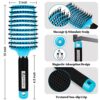 Boar Bristle Hair Brush 2 Pack, HIPPIH Wet & Dry No Pull Curved Vented Hair Brush, Styling Voremy Magical Brush Detangler for Kids & Men, Hairbrush for Women Can Adds Shine & Smooth Curly Thick Hair by nugala - Image 3