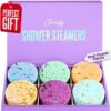 Cleverfy Shower Steamers Aromatherapy - Christmas Gifts for Women and Stocking Stuffers for Adults and Teens. Box of 6 Premium Self Care Shower Bombs with Essential Oils. Purple Set by nugala - Image 2