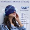 Migraine Relief Cap, Migraine Headache Relief Cap Hat Mask Products, Cooling Gel Hat Head Wrap for Migraine, Tension, Stress & Puffy Eyes,Natural Relief Cap for Instant Headache Relief by nugala - Image 3