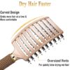 KTKUDY Detangling Brush Getting Knots Out without Pain - Boar Bristles Hair Brush Make Hair Shiny & Healthier Vented Detangler Brush for Women Men Kids Wet and Dry Hair (Gold) by nugala - Image 7