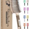 KTKUDY Detangling Brush Getting Knots Out without Pain - Boar Bristles Hair Brush Make Hair Shiny & Healthier Vented Detangler Brush for Women Men Kids Wet and Dry Hair (Gold) by nugala - Image 2