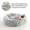 WESTERN HOME WH Calming Dog & Cat Bed, Anti-Anxiety Donut Cuddler Warming Cozy Soft Round Bed, Fluffy Faux Fur Plush Cushion Bed for Small Medium Dogs and Cats (20"/24"/27"/30") by nugala - Image 4