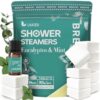 Shower Steamers Aromatherapy - 14 Pack Eucalyptus & Mint Shower Bombs and 5ml Natural Eucalyptus Essential Oils, Nasal Relief, Self Care Stress Relief Gifts for Women, Valentines Day Gifts for Her Him by nugala - Image 2