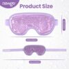 NEWGO Cooling Gel Eye Mask Reusable Cold Eye Mask for Puffy Eyes, Eye Ice Pack Eye Mask with Soft Plush Backing for Dark Circles, Migraine, Stress Relief - Purple by nugala - Image 7