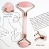 BAIMEI IcyMe Jade Roller & Gua Sha, Face Roller Redness Reducing Skin Care Tools, Self Care Pink Gift for Men Women, Massager for Face, Eyes, Neck, Relieve Fine Lines and Wrinkles - Rose Quartz by nugala - Image 4