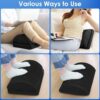 Foot Rest for Under Desk at Work Adjustable Foam for Office and Home, Office Desk Accessories，Comfortable Footrest with 2 Adjustable Heights，Back & Hip Pain Relief (Black) by nugala - Image 7