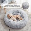 WESTERN HOME WH Calming Dog & Cat Bed, Anti-Anxiety Donut Cuddler Warming Cozy Soft Round Bed, Fluffy Faux Fur Plush Cushion Bed for Small Medium Dogs and Cats (20"/24"/27"/30") by nugala - Image 3