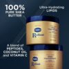 Vaseline Radiant X Deep Nourishment Body Cream 100% Pure Shea Butter, Coconut Oil, Vitamin C, & Peptides 10 oz by nugala - Image 4