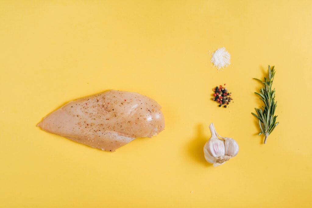 Baked Chicken with Sweet Potato & Kale