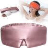 LitBear Silk Sleep Mask, Microwave Heated Eye Mask for Dry Eyes, Adjustable Weighted Sleeping Mask for Women Men, 100% Mulberry Silk 22 Momme, Warm Compress Light Blocking Silk Eye Cover for Relax by nugala - Image 2