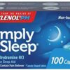 Tylenol Simply Sleep Nighttime Sleep Aid Caplets with 25 mg of Diphenhydramine HCl, Non-Habit Forming Sleep Aid for Adults, 100 ct by nugala - Image 2