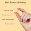 Alaya Hair Essentials - Hair Supplement with Biotin, Keratin, Folic Acid, Vitamin B12, B6 - Lab Tested - Gluten Free - 30 Day Supply by nugala - Image 5