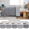 Bedsure Sherpa Fleece Throw Blanket for Couch - Fuzzy Soft Cozy Cable Throw for Women, Thick Warm Blanket for Winter, Grey, 50x60 Inches by nugala - Image 9